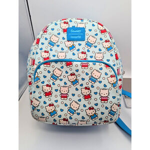 Loungefly Hello Kitty And Dear Daniel Allover Print Blue Mini Backpack Bag